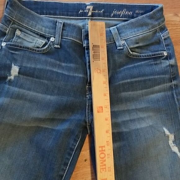 7 For All Mankind  Women’s Jeans 24 destress - Picture 6 of 11